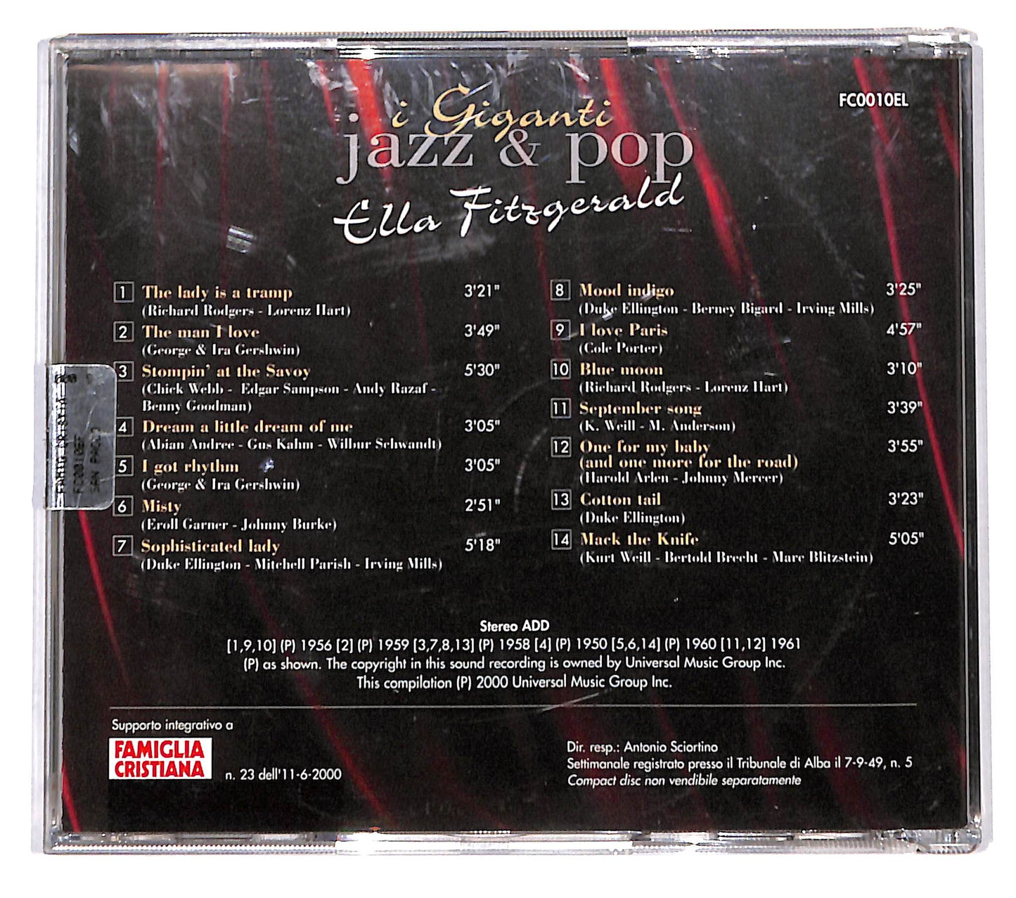 EBOND Ella Fitzgerald - Ella Fitzgerald CD CD137908