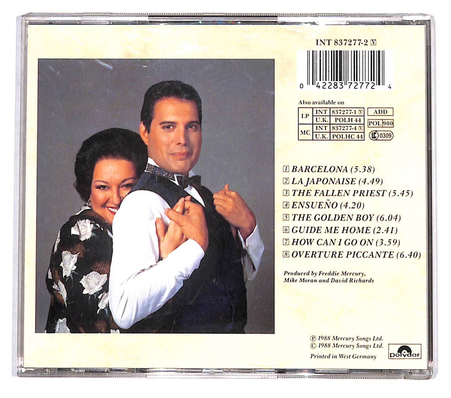 EBOND Freddie Mercury & Montserrat Caballe - Barcelona CD CD137913