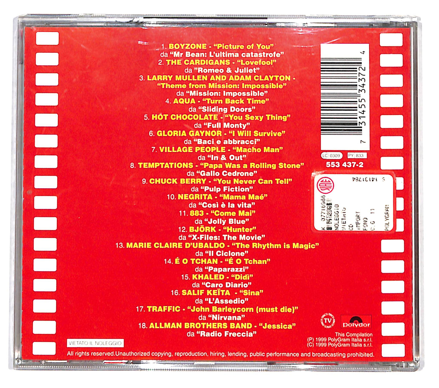 EBOND Various - Film Parade '99 CD CD137941