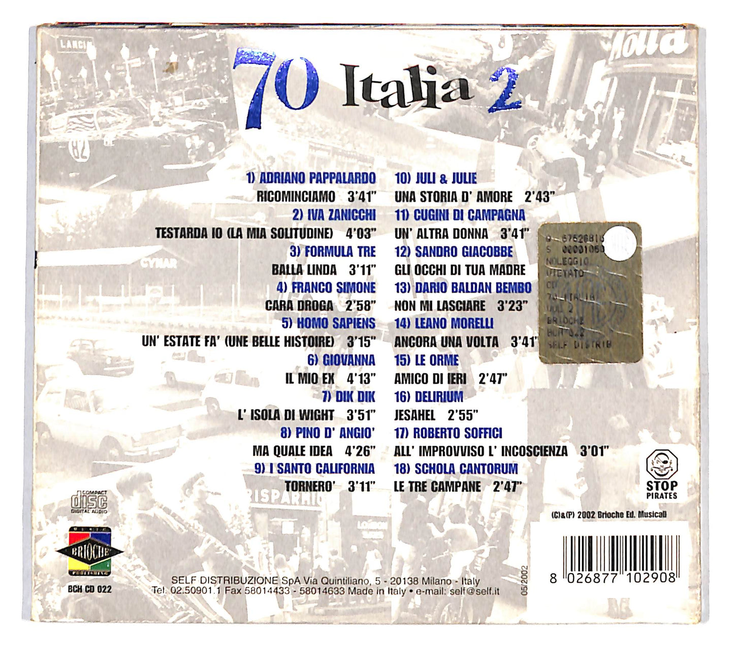 EBOND Various - 70 Italia Vol. 2 DIGIPACK CD CD137944