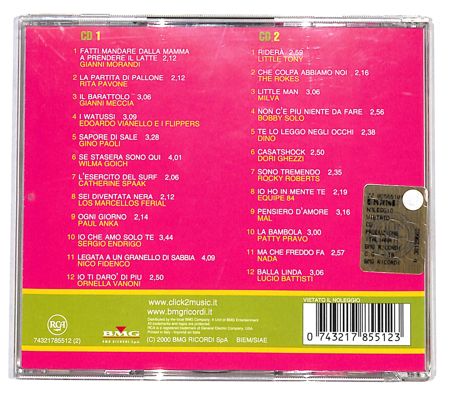 EBOND Various - I Favolosi Anni 60 (2 dischi) CD CD138006