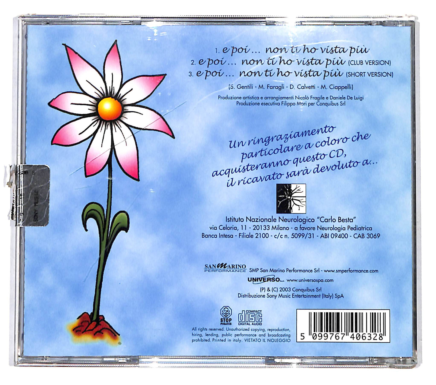 EBOND 360 Gradi Featuring Fiorello - E Poi...Non Ti Ho Vista Piu CD CD138015