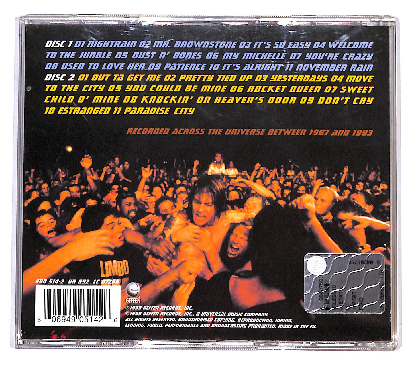 EBOND Guns N' Roses - Live Era '87-'93 CD CD138022