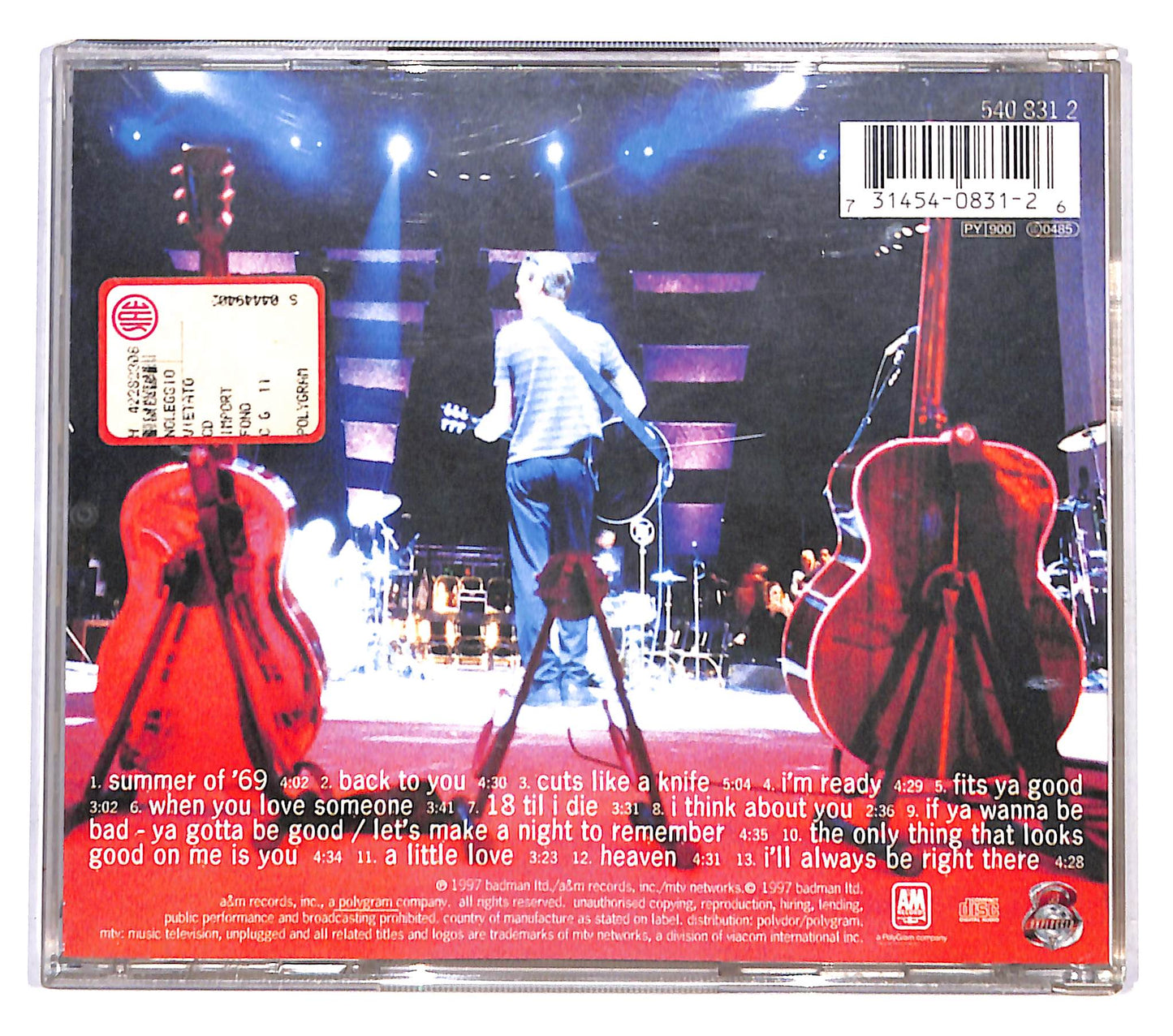 EBOND Bryan Adams - MTV Unplugged CD CD138039