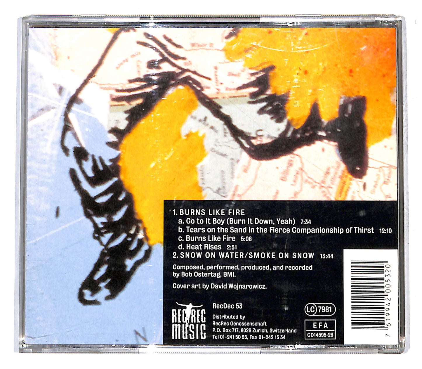 EBOND Bob Ostertag - Burns Like Fire CD CD138114