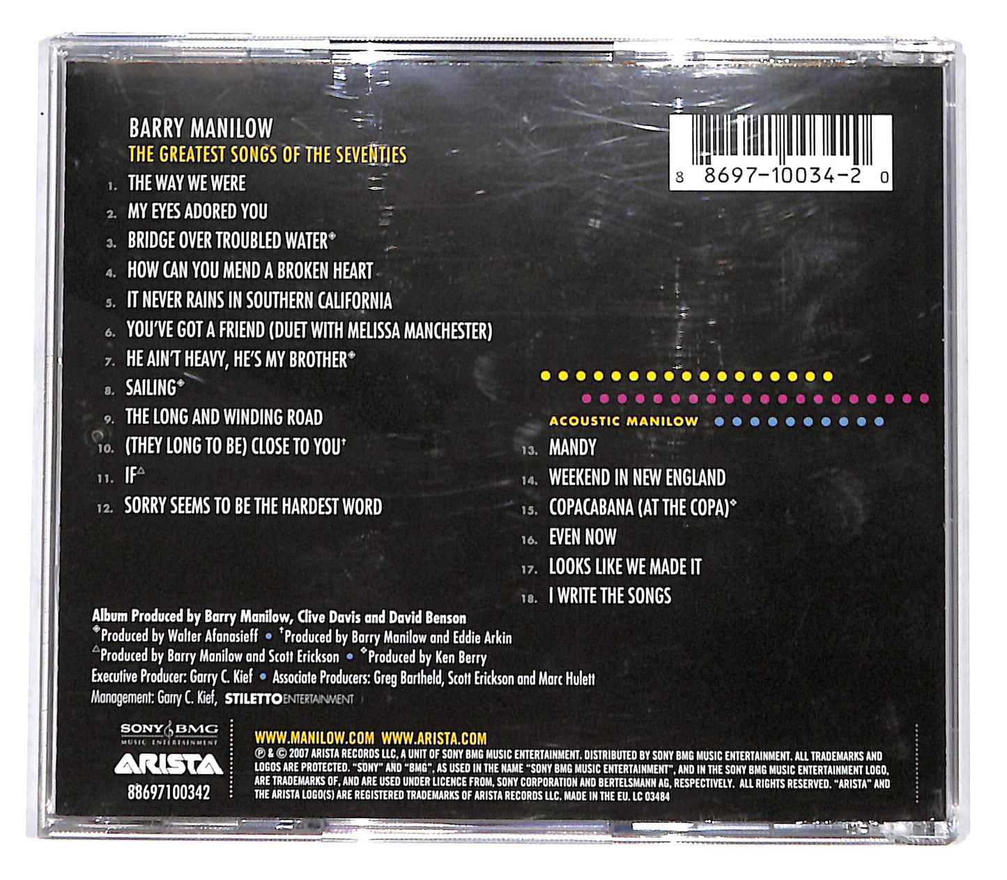 EBOND Barry Manilow - The Greatest Songs Of The Seventies CD CD138133