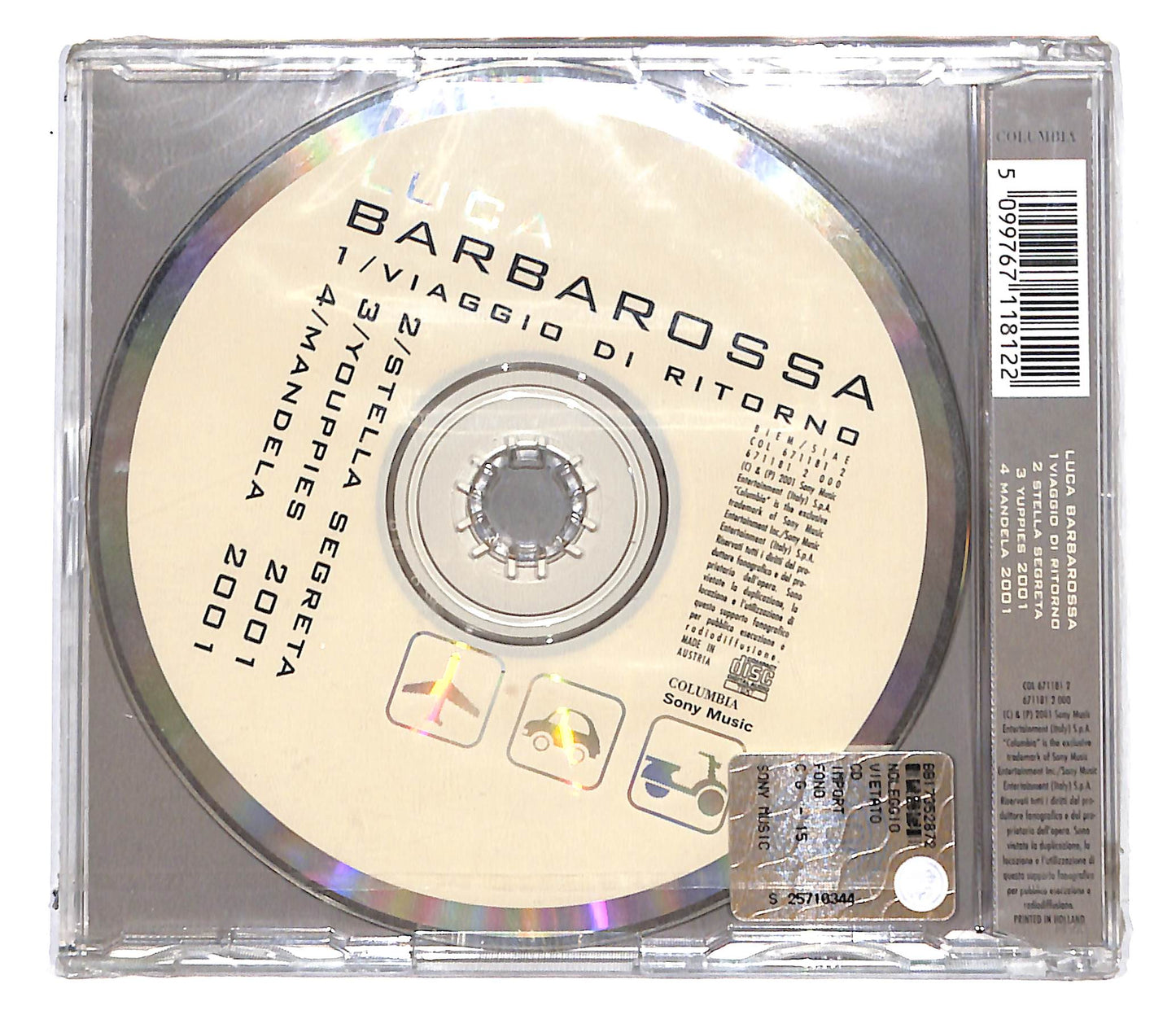 EBOND Luca Barbarossa - Viaggio Di Ritorno CD CD138142