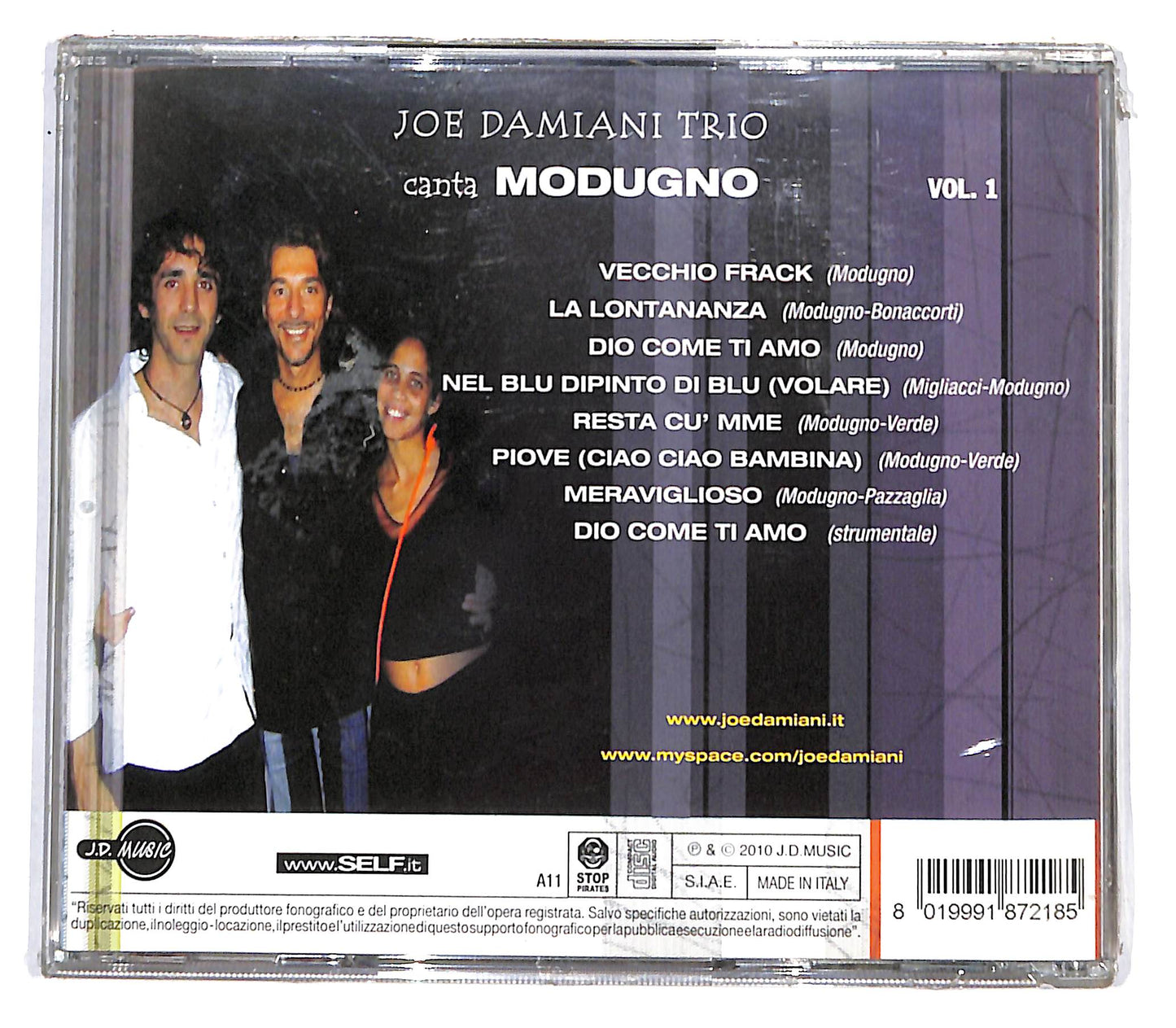 EBOND Joe Damiani Trio - Canta Modugno Vol. 1 CD CD138145