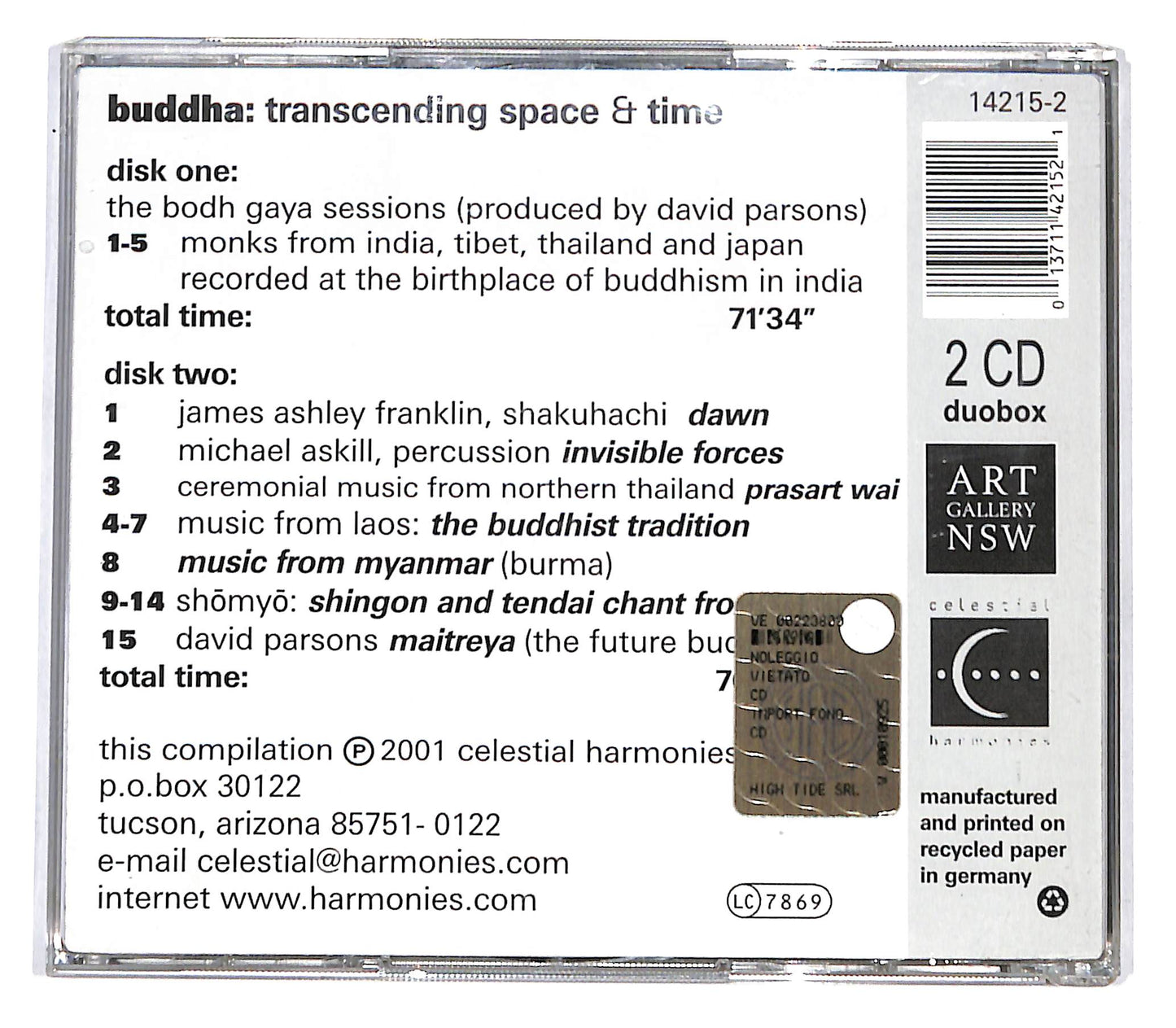 EBOND Various - Buddha: Radiant Awakening CD CD138155