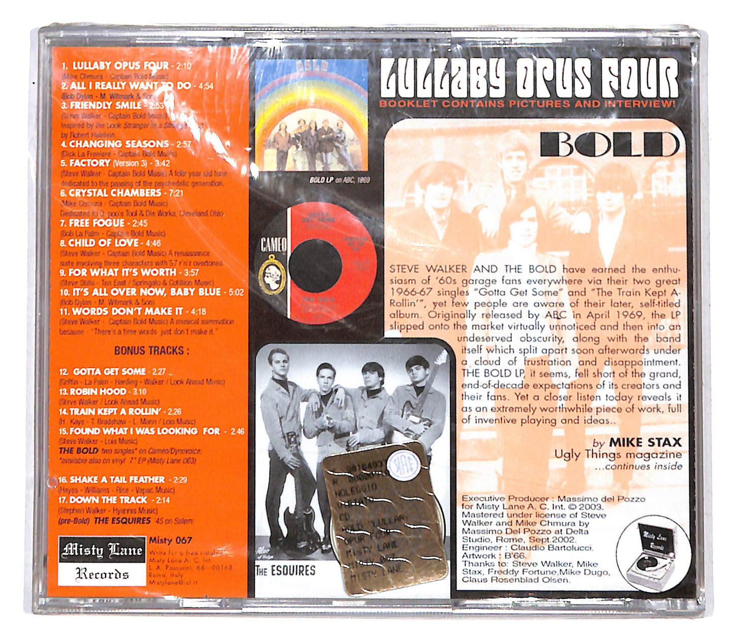 EBOND Bold - Lullaby Opus Four - The Complete Recordings CD CD138161