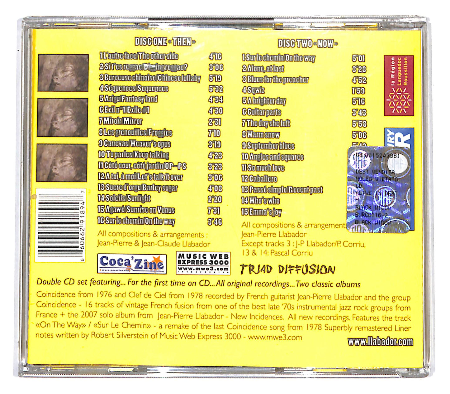EBOND Jean-Pierre Llabador - Coincidence Then And Now CD CD138169