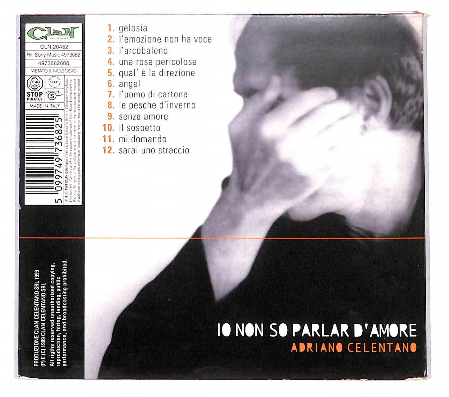 EBOND Adriano Celentano - Io Non So Parlar D'Amore Digipak CD CD138206
