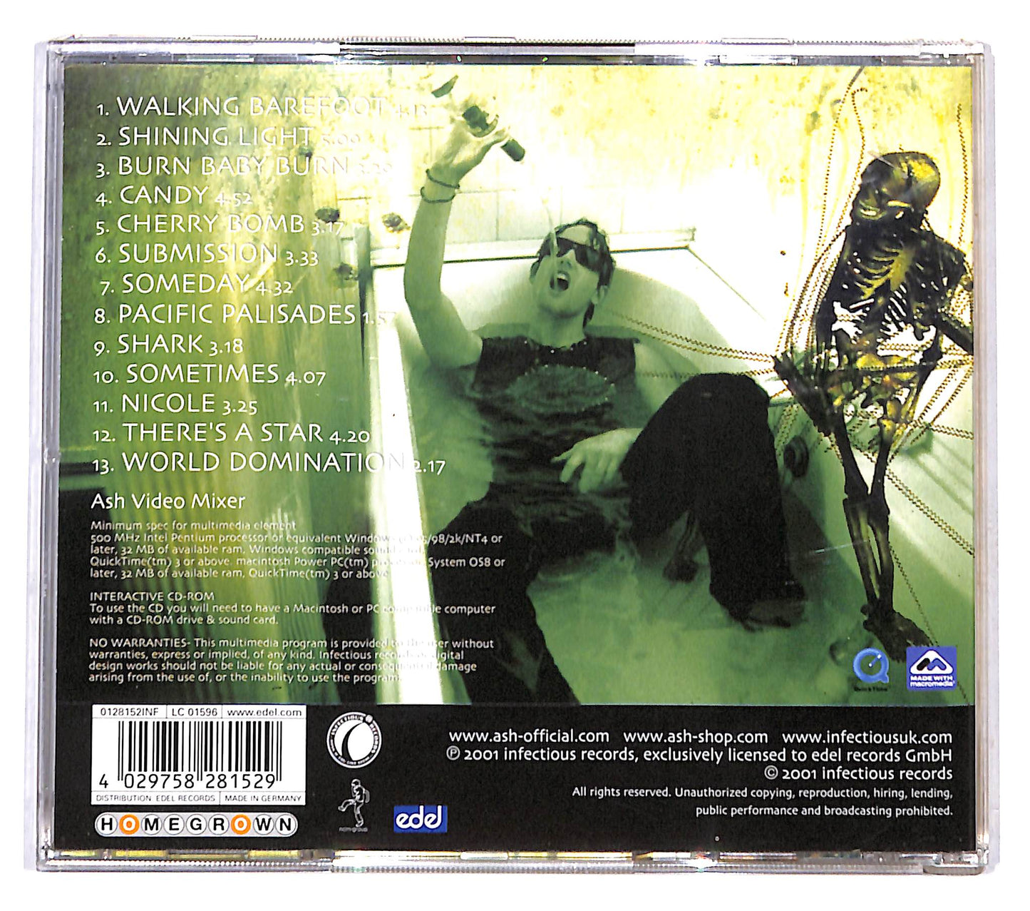 EBOND Ash - Free All Angels CD CD138304