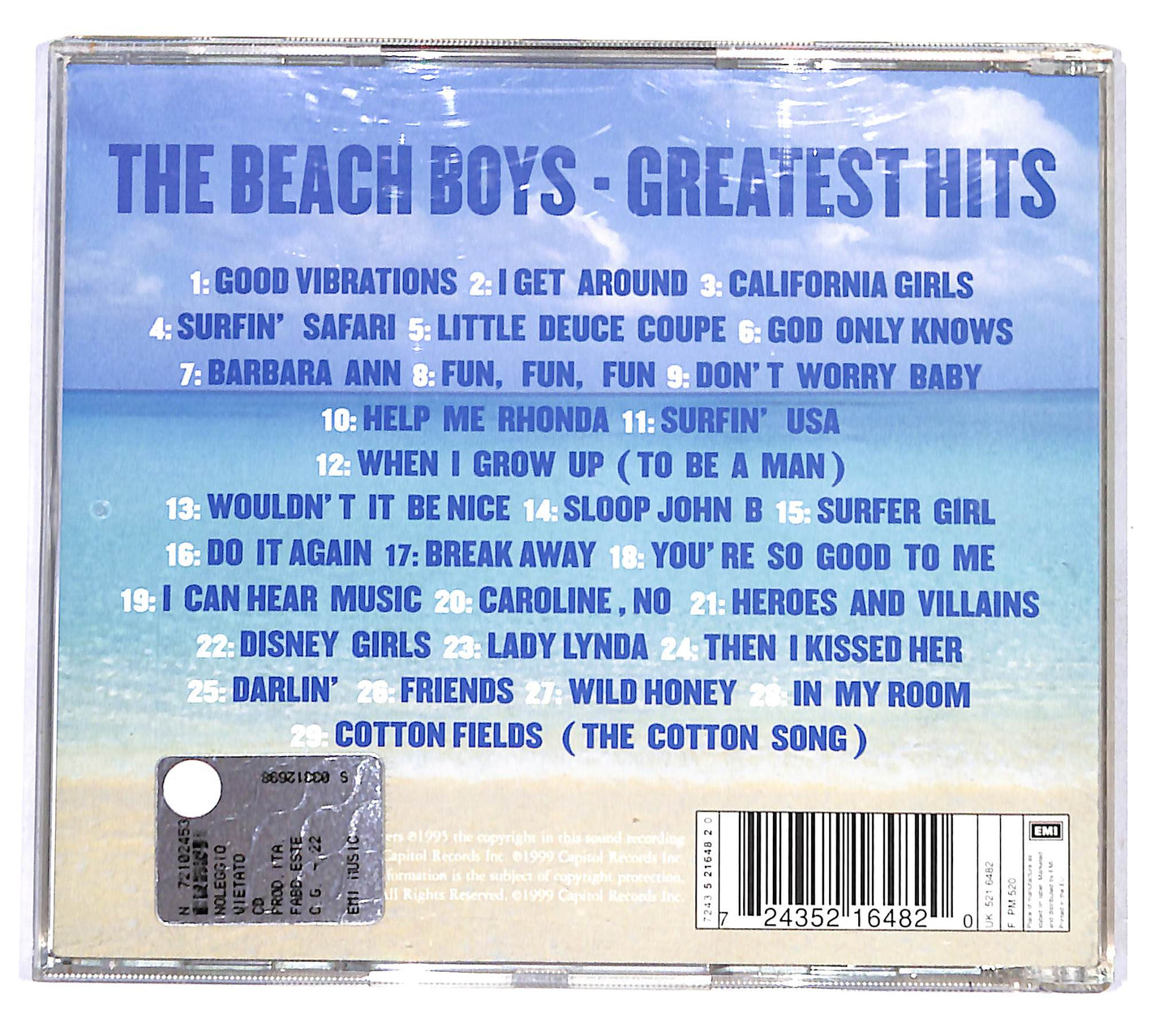 EBOND The Beach Boys - Greatest Hits CD CD138357
