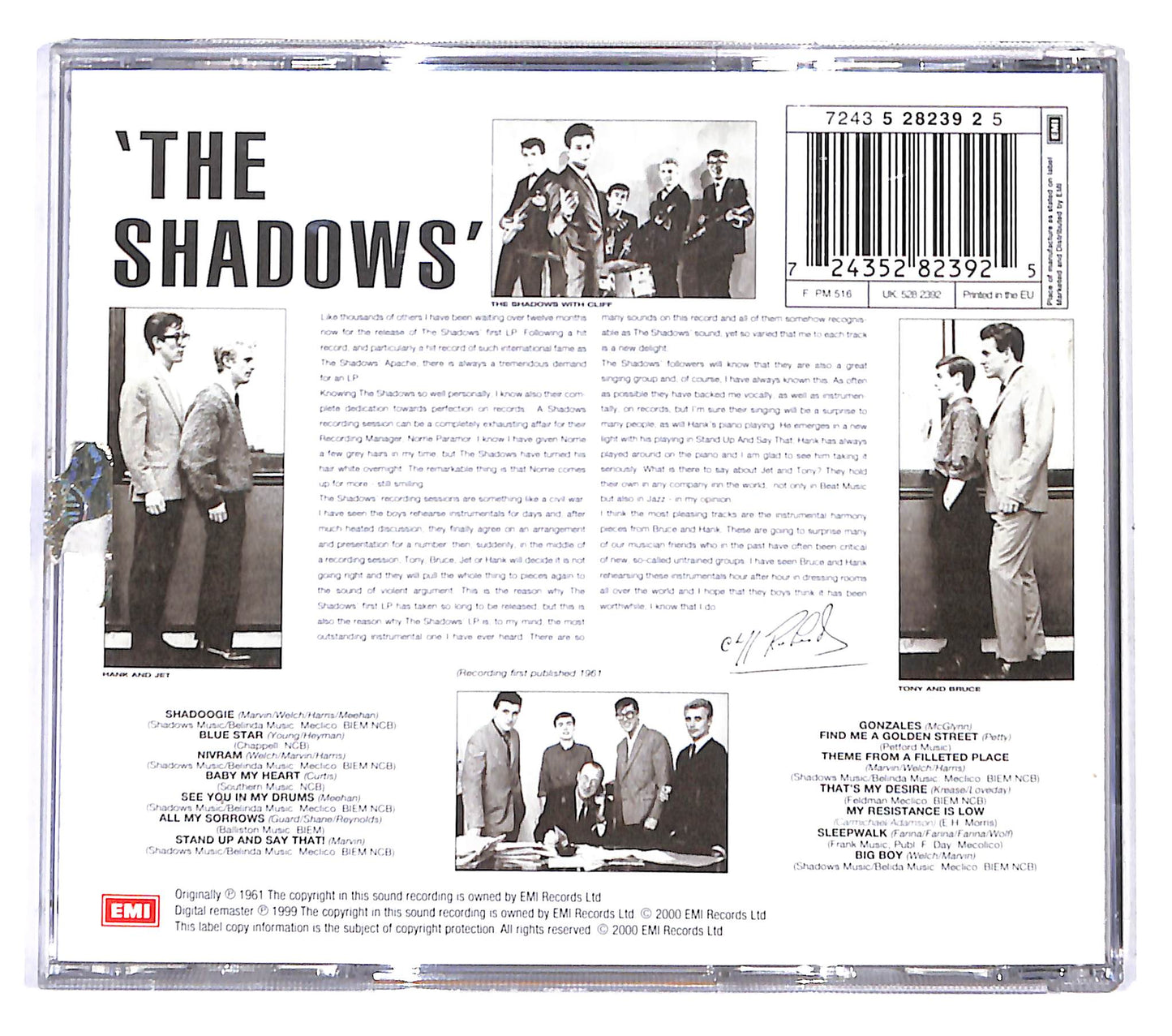 EBOND The Shadows - The Shadows CD CD138362