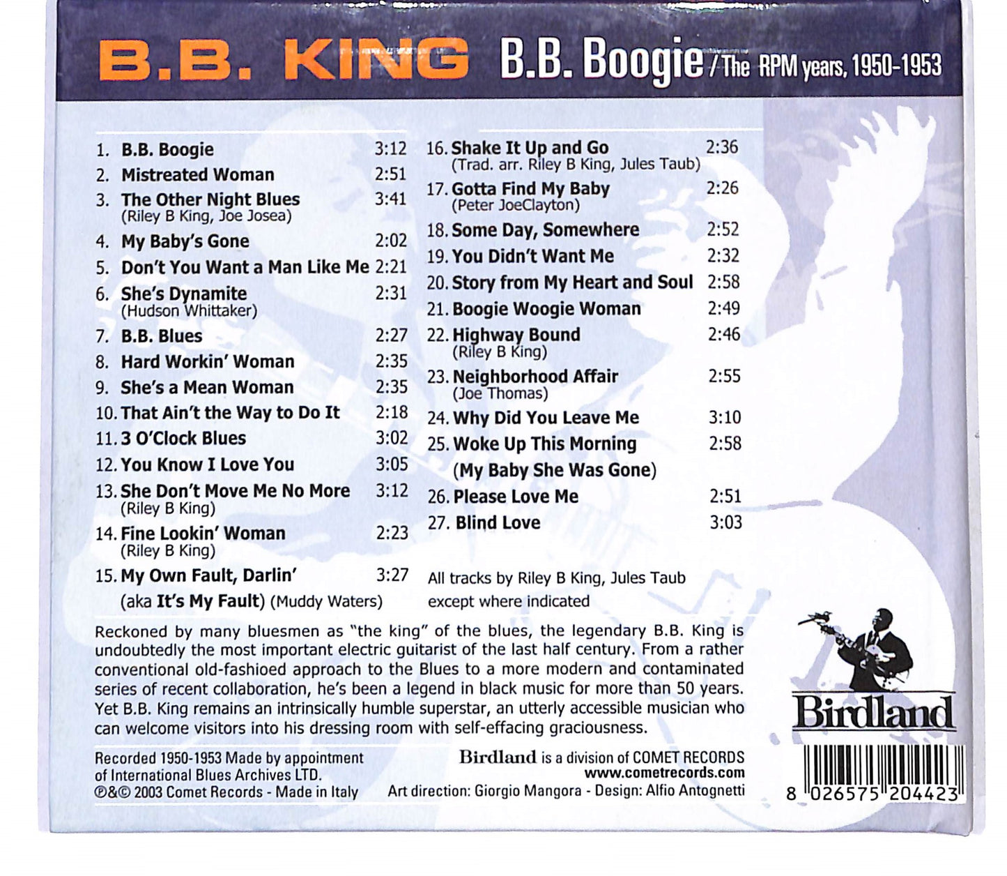 EBOND B.B. King - B.B. Boogie The RPM Years 1950-1953 DIGIPACK CD CD138407