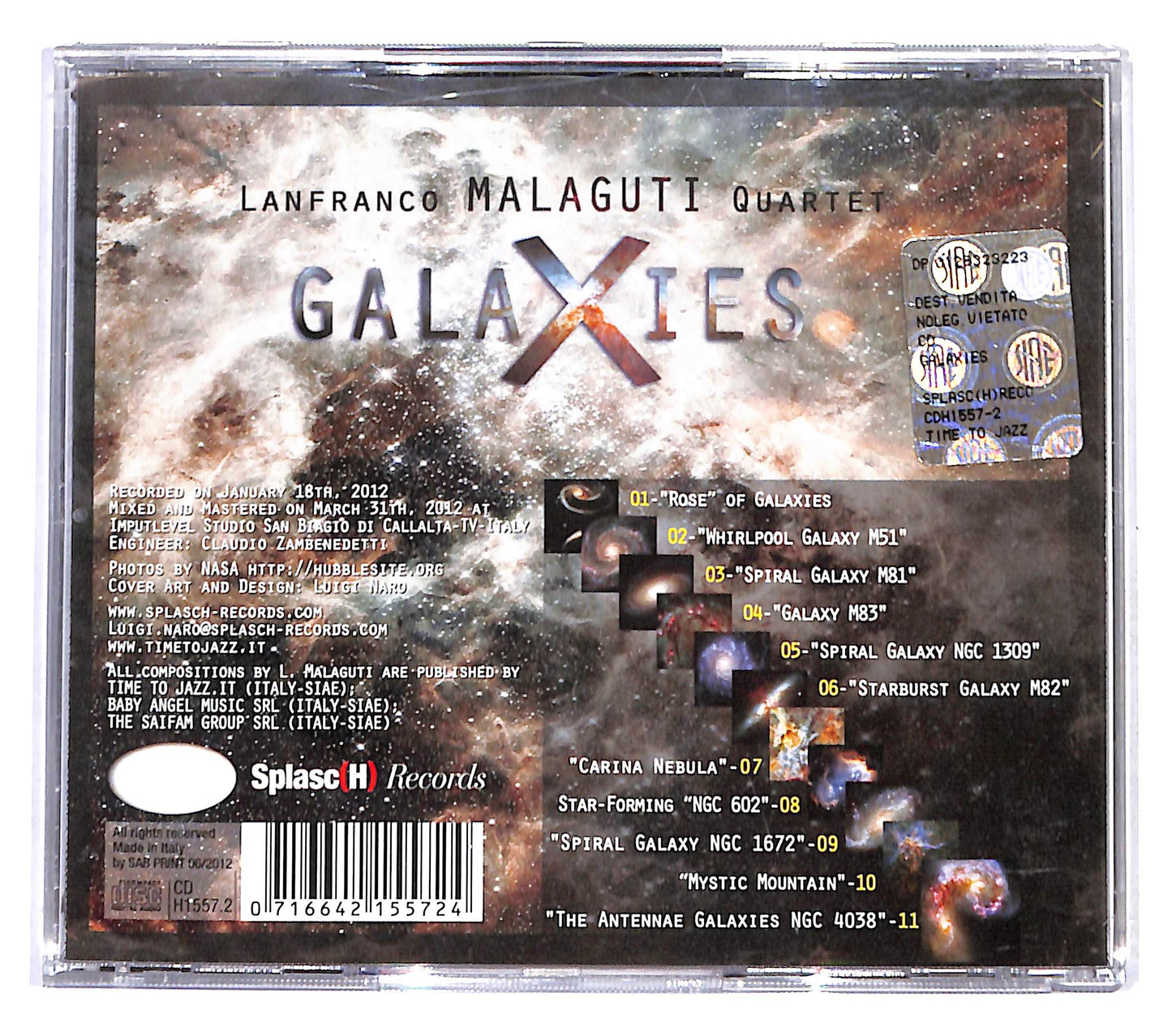 EBOND Lanfranco Malaguti Quartet - Galaxies CD CD138411