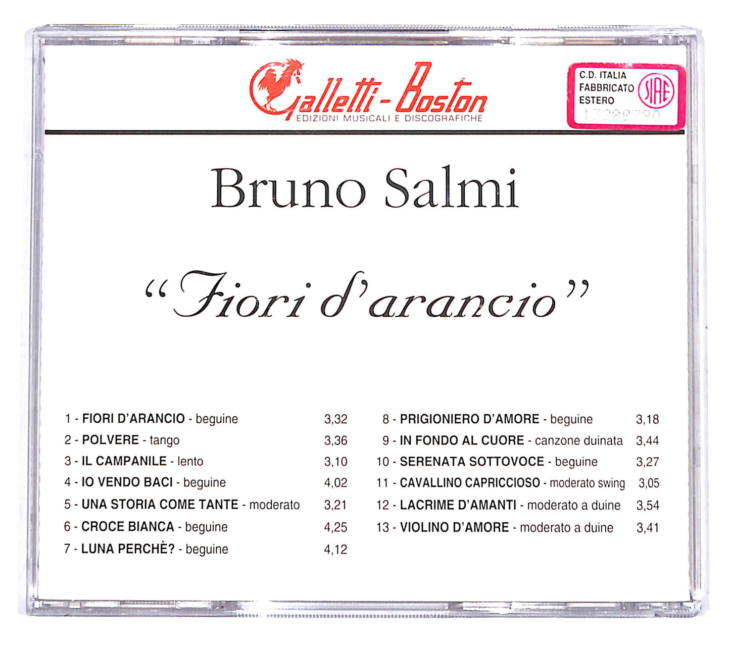 EBOND Bruno Salmi - Fiori d'arancio CD CD138424