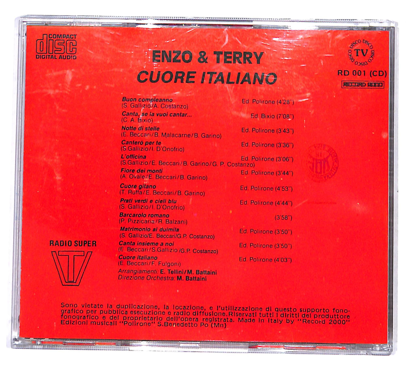 EBOND Enzo & Terry - Cuore Italiano CD CD138432