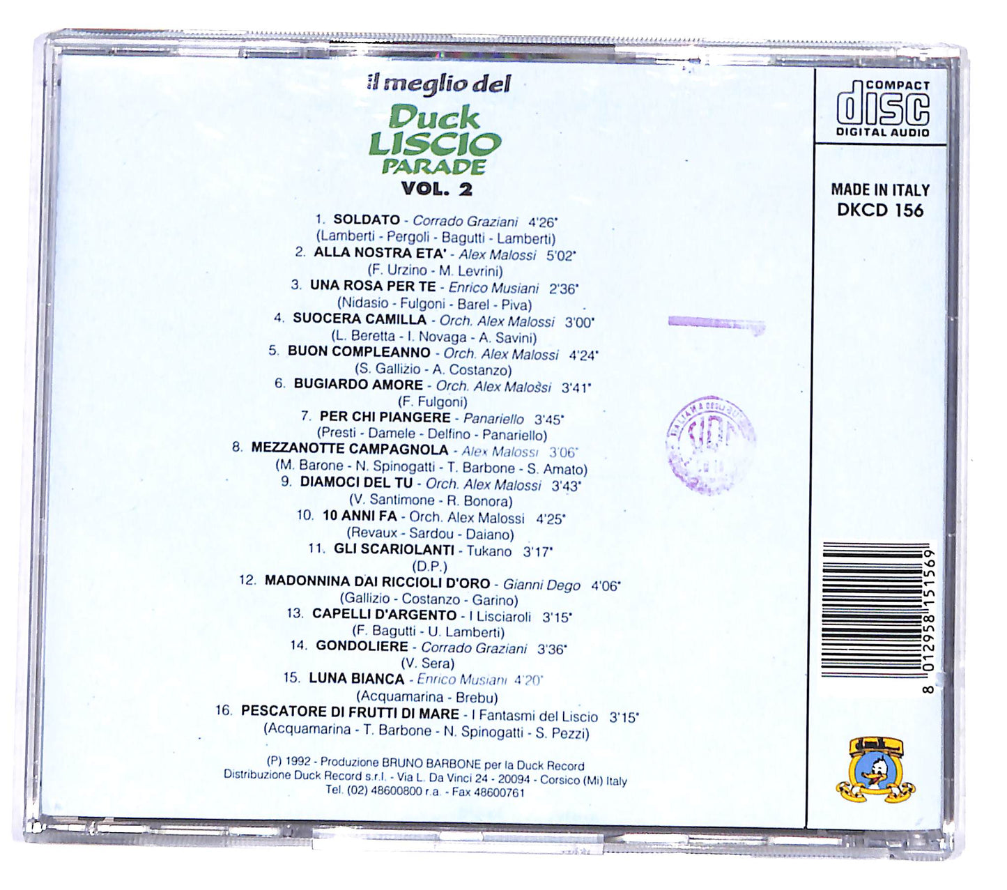 EBOND Various - il meglio del Duck liscio parade vol.2 CD CD138442