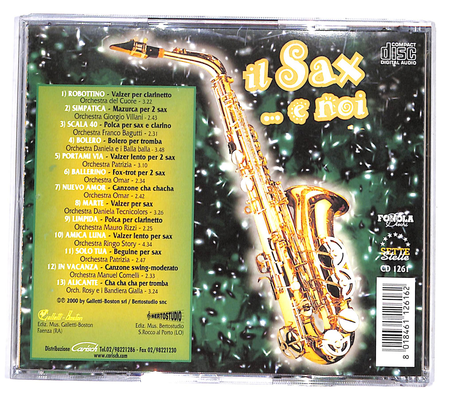 EBOND Various - il Sax.. e noi vol.2 - 11 grandi solisti CD CD138445
