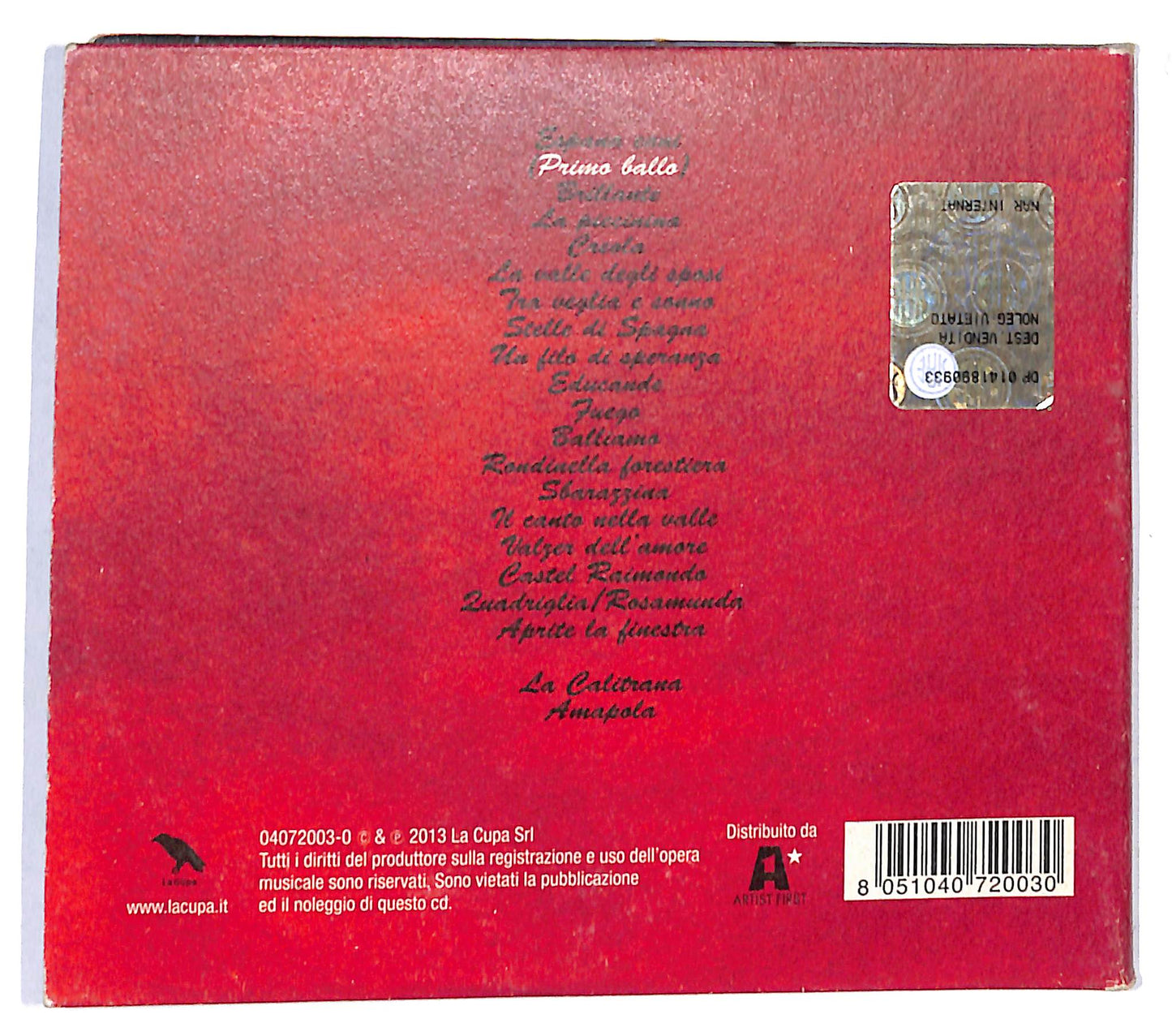 EBOND Banda Della Posta - Primo Ballo DIGIPACK CD CD138463