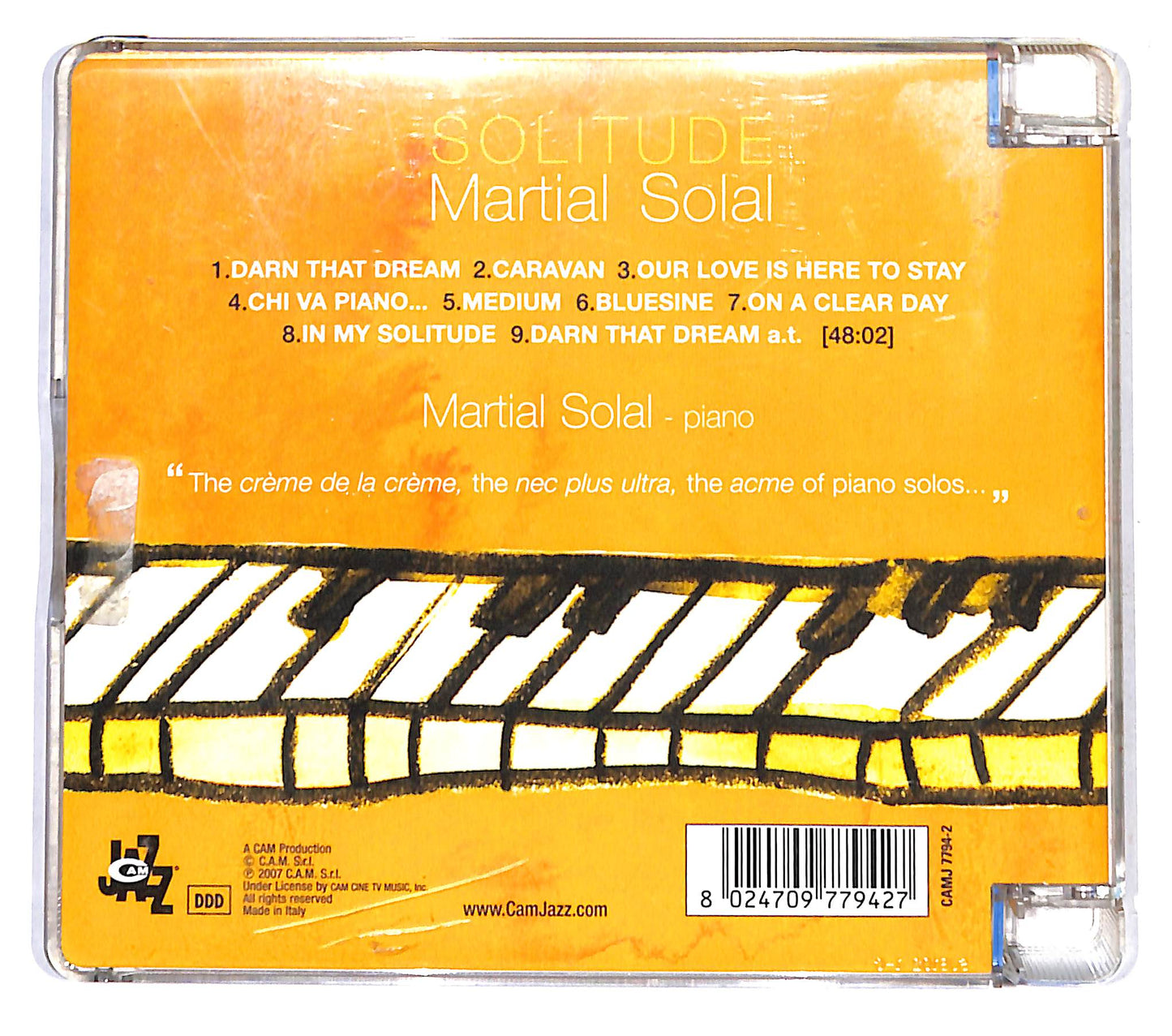 EBOND Martial Solal - Solitude SJB CD CD138512