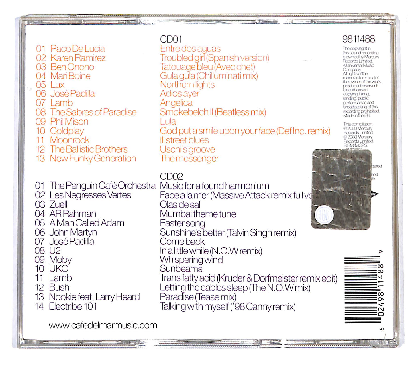 EBOND Various - Cafe Del Mar - The Best Of CD CD138518