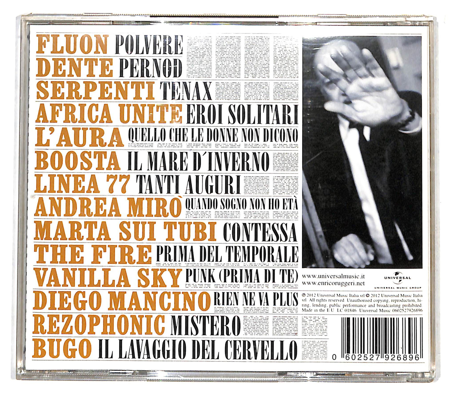 EBOND Enrico Ruggeri - Le Canzoni Ai Testimoni CD CD138544