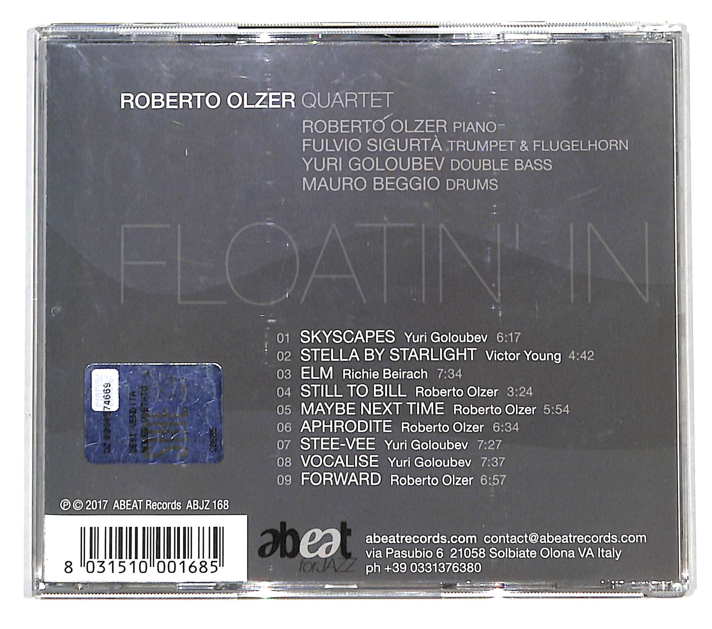 EBOND Roberto Olzer Quartet - Floatin' In CD CD138642