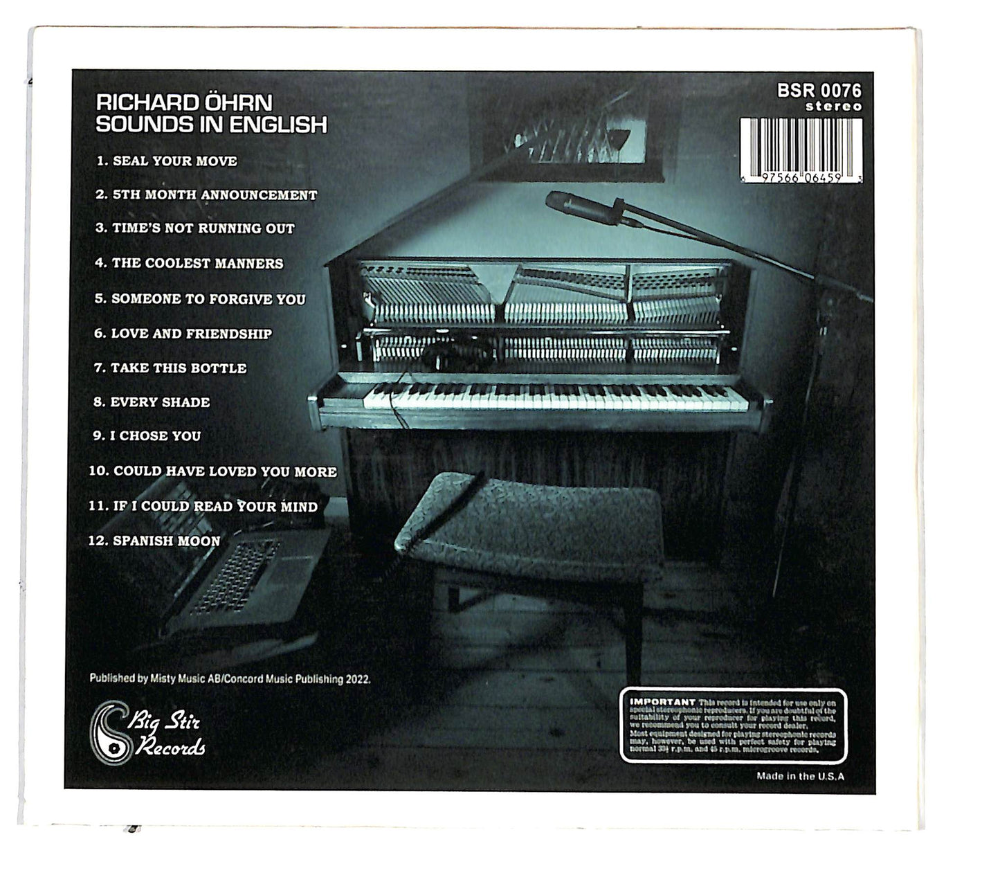 EBOND Richard Ohrn - Sounds In English DIGIPACK CD CD138647