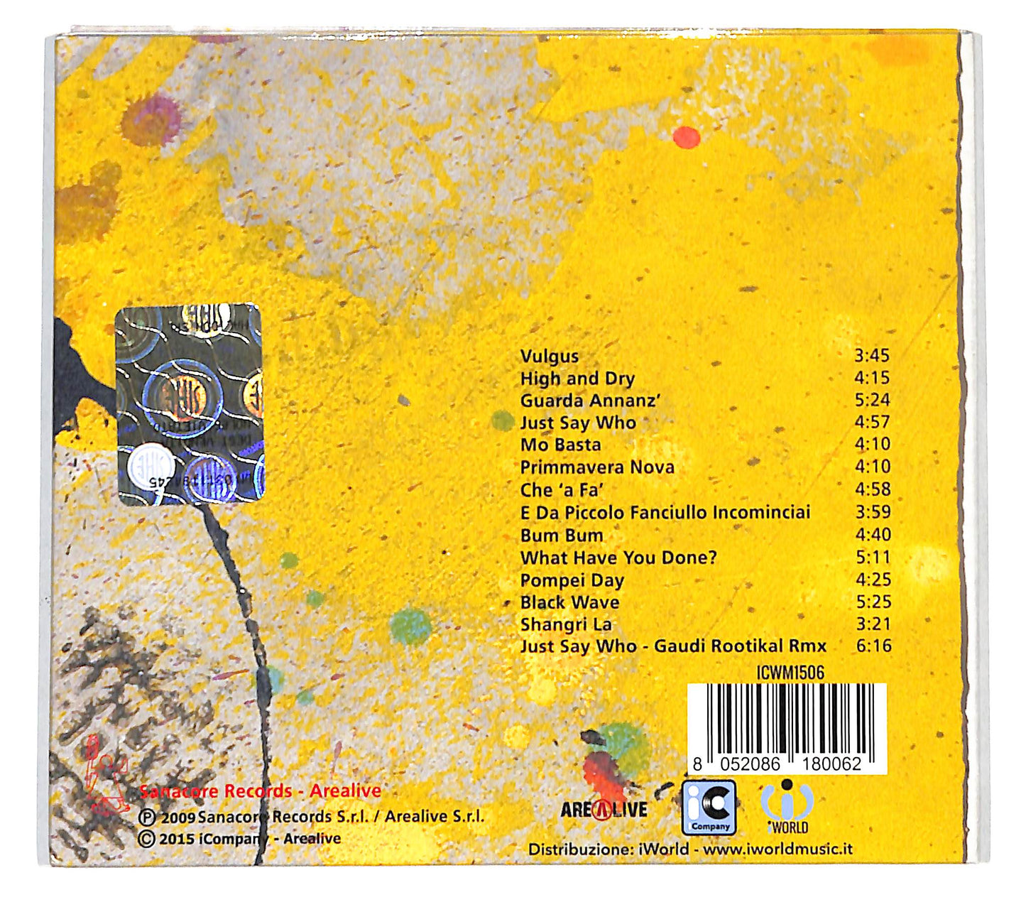 EBOND Almamegretta - Vulgus DIGIPACK CD CD138649