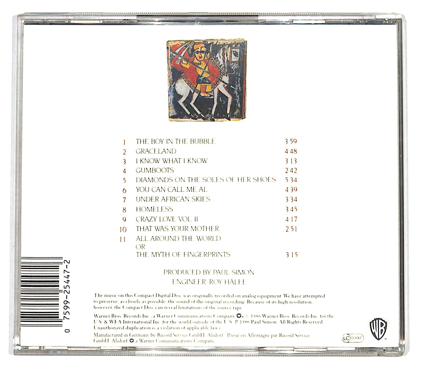 EBOND Paul Simon - Graceland CD CD138659