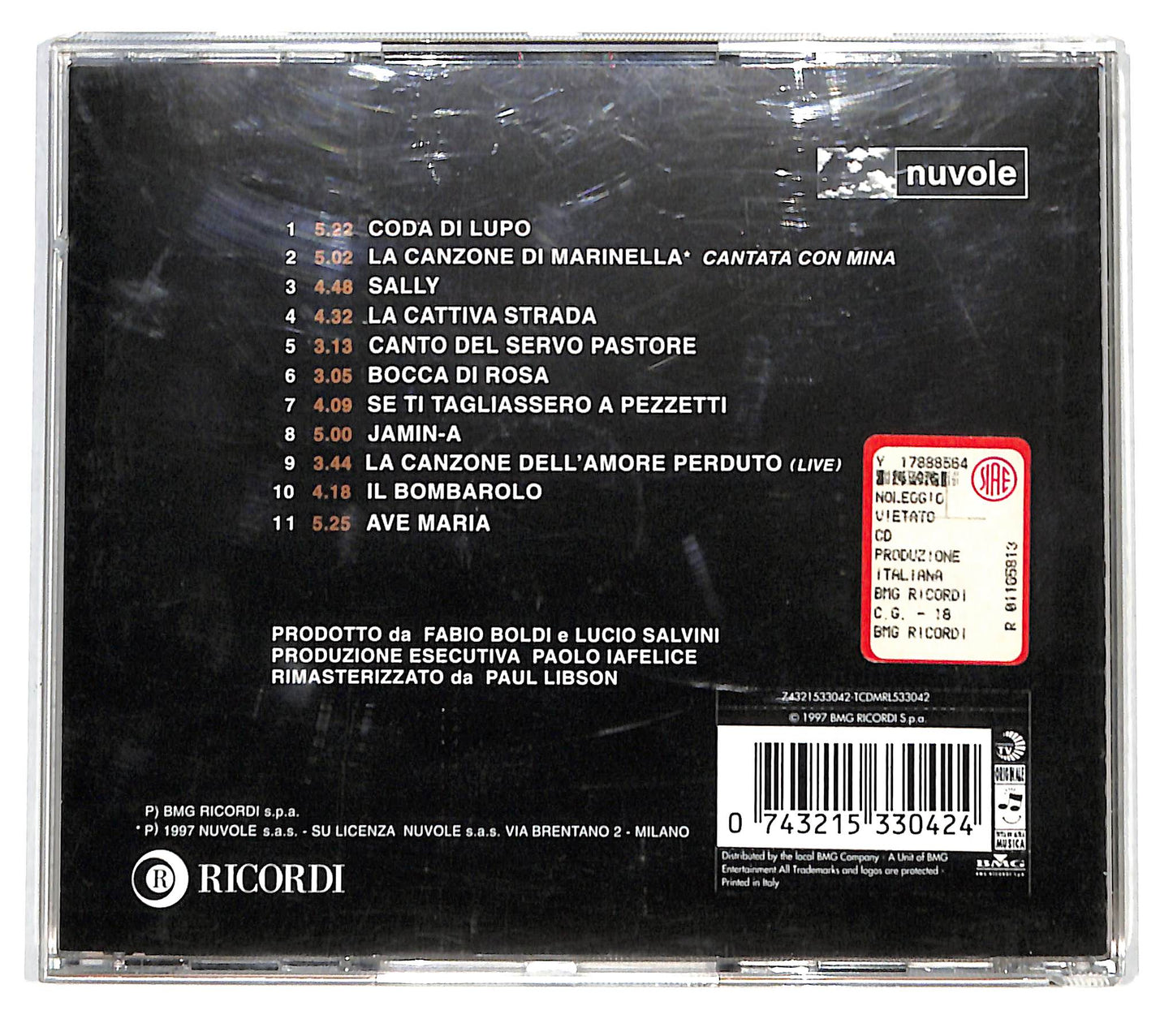 EBOND De Andre - Mi Innamoravo Di Tutto CD CD138663
