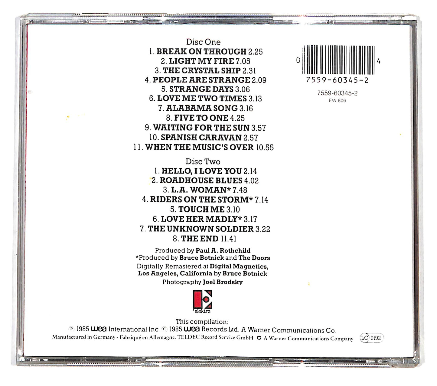 EBOND The Doors - The Best Of The Doors CD CD138725