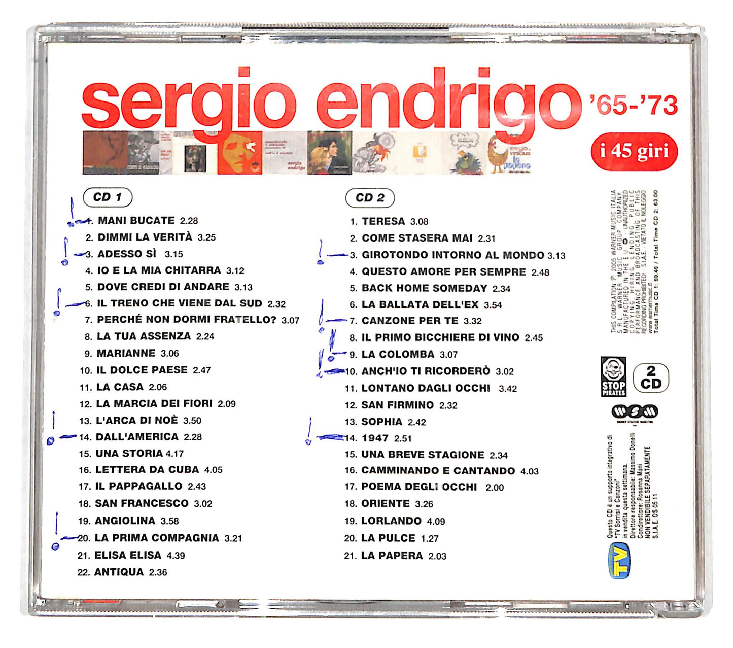EBOND Sergio Endrigo - I 45 Giri ('65-'73) CD CD139053