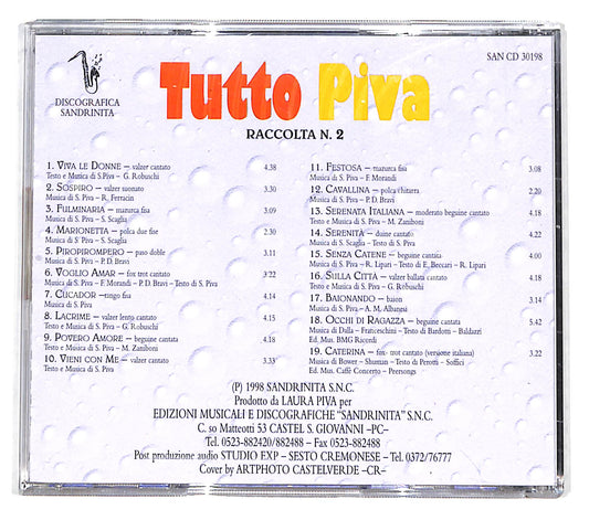 EBOND Sandrino Piva - Tutto Piva Raccolta n.2 CD CD139140