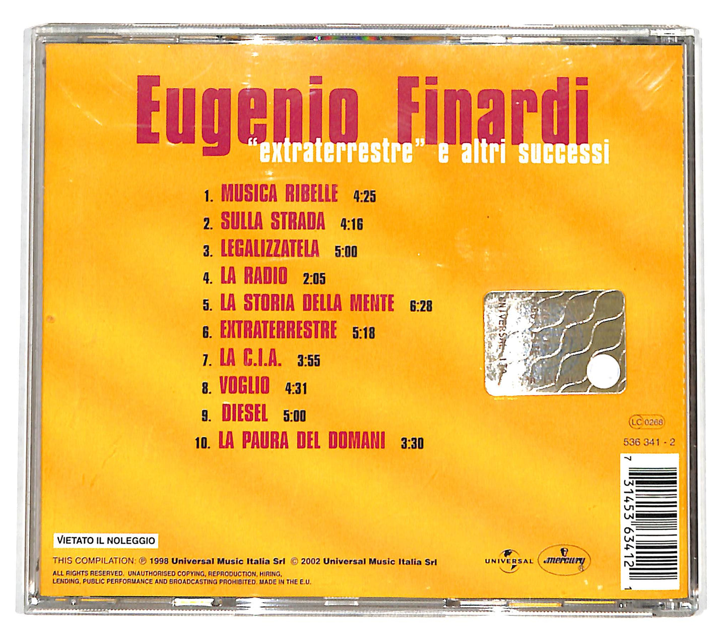 EBOND Eugenio Finardi - Extraterrestre E Altri Successi CD CD139162
