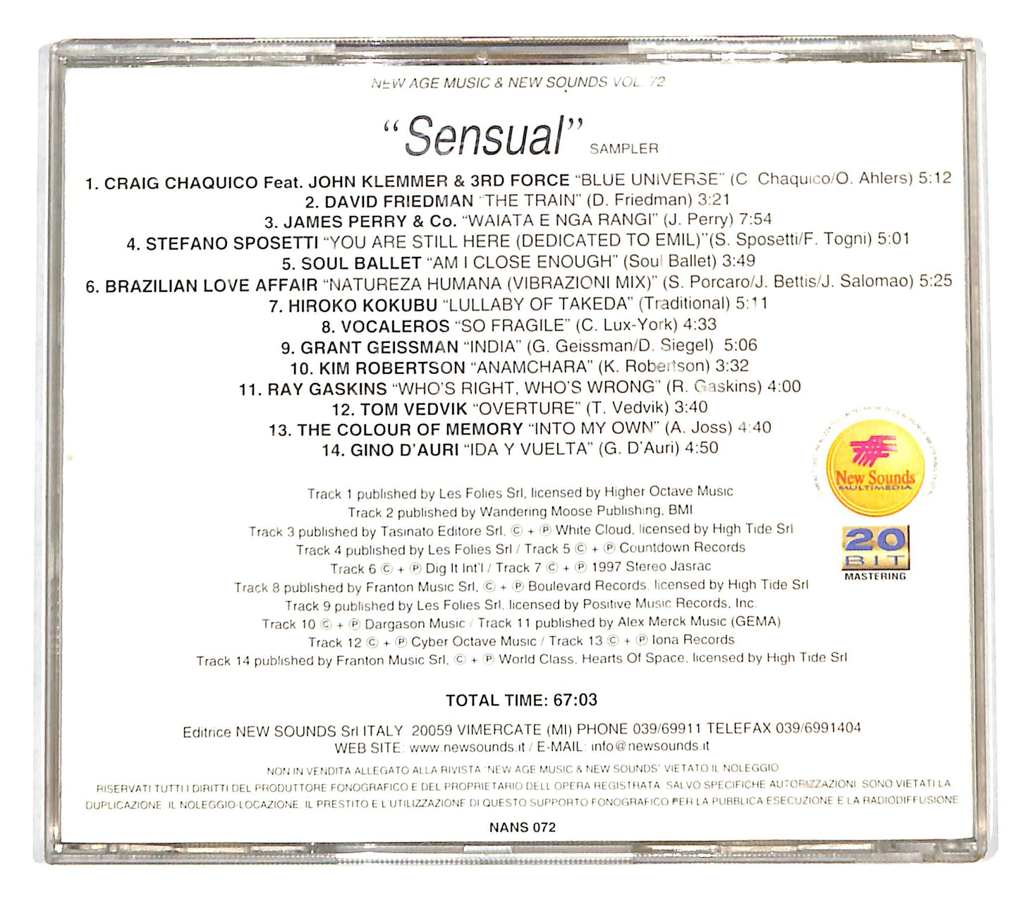 EBOND Various - Sensual CD CD139206