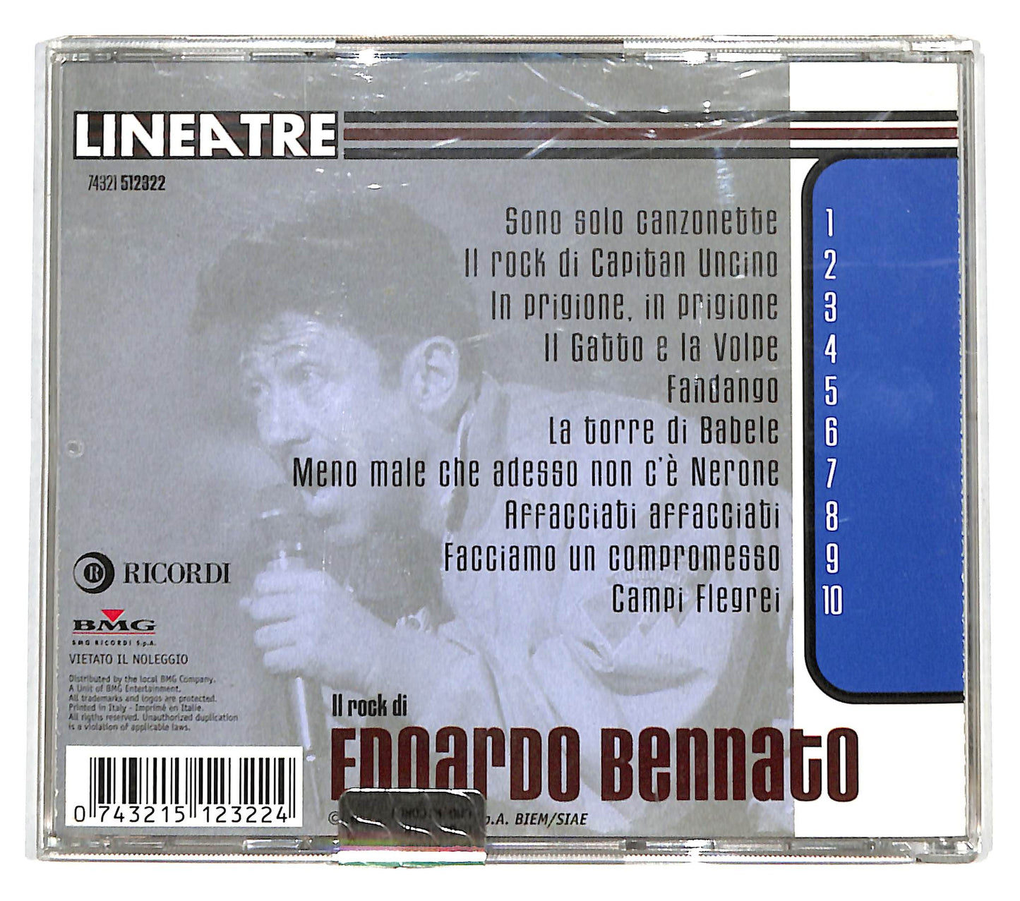EBOND Edoardo Bennato - Il Rock Di Edoardo Bennato CD CD139212