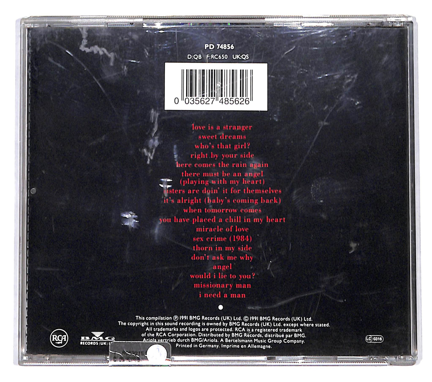 EBOND Eurythmics - Greatest Hits CD CD139218