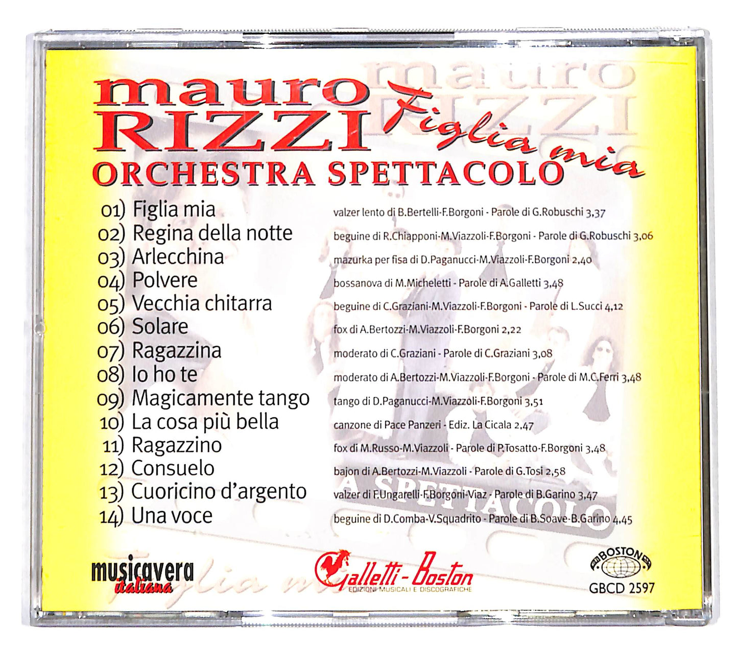 EBOND Orchestra Spettacolo Mauro Rizzi - Figlia Mia CD CD139224