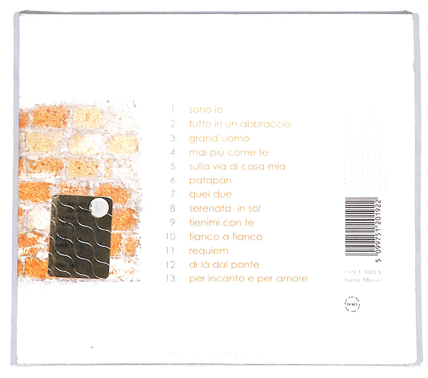 EBOND Claudio Baglioni - Sono Io (L'uomo Della Storia Accanto) CD CD139240
