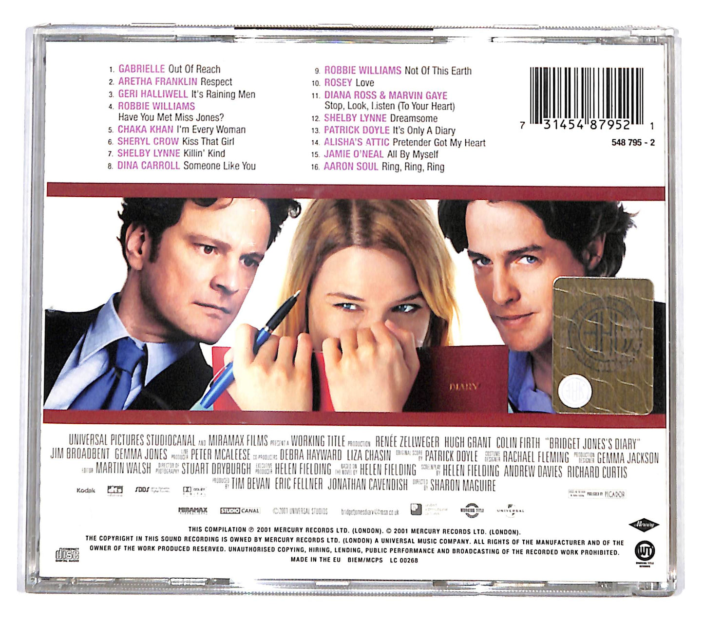EBOND Various - Bridget Jones's Diary (Music From The Motion Picture) CD CD139244