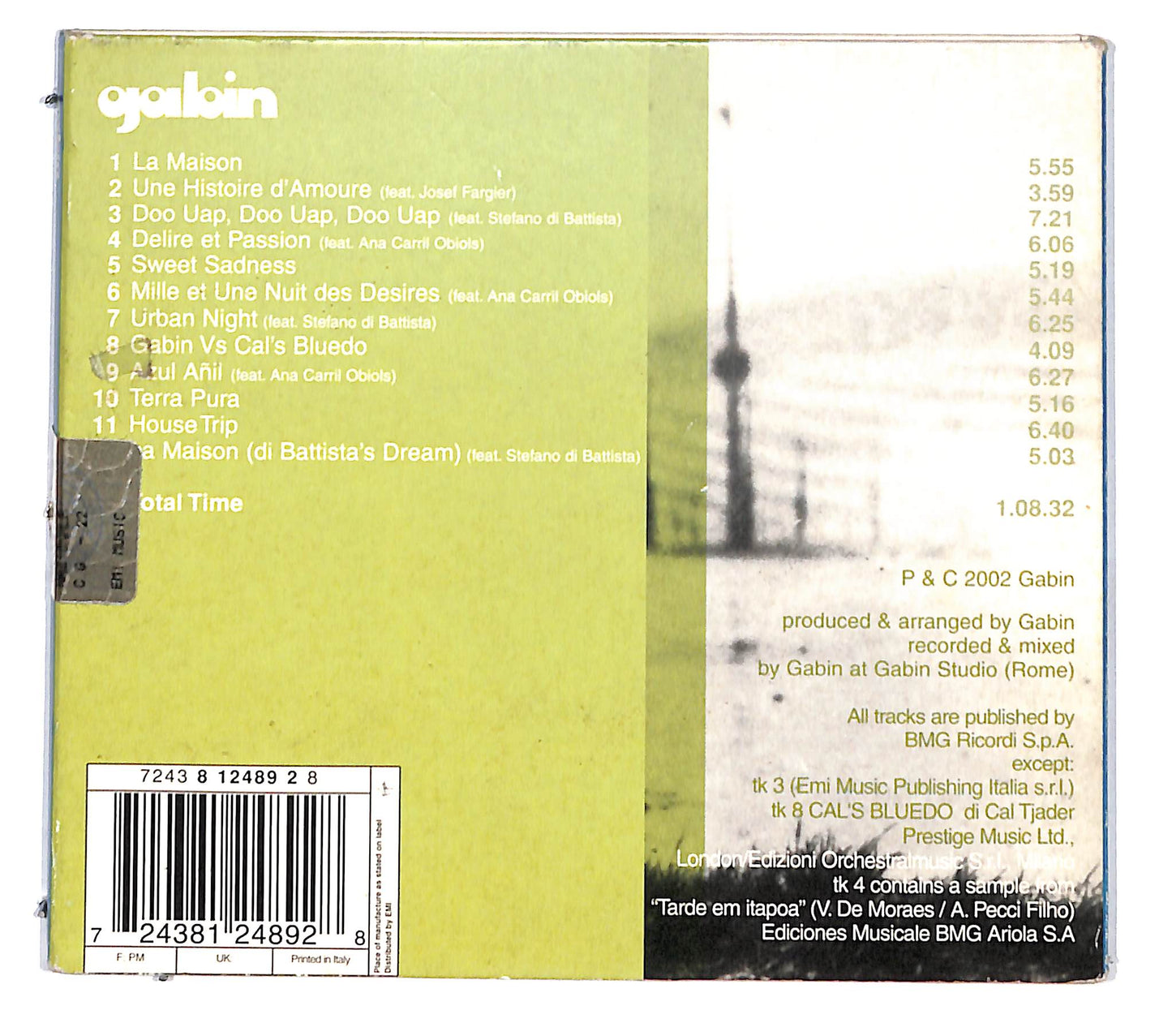 EBOND Gabin - Gabin DIGIPACK CD CD139245