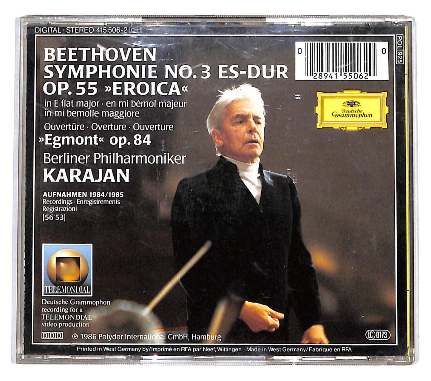 EBOND Beethoven - Symphonie No. 3 Eroica - Ouverture Egmont CD CD139309