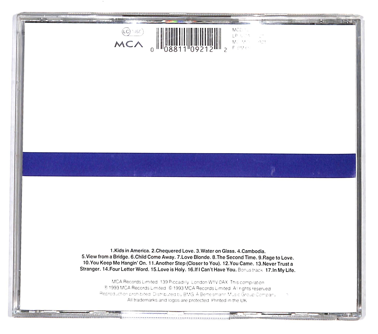 EBOND Kim Wilde - The Singles Collection 1981-1993 CD CD139318