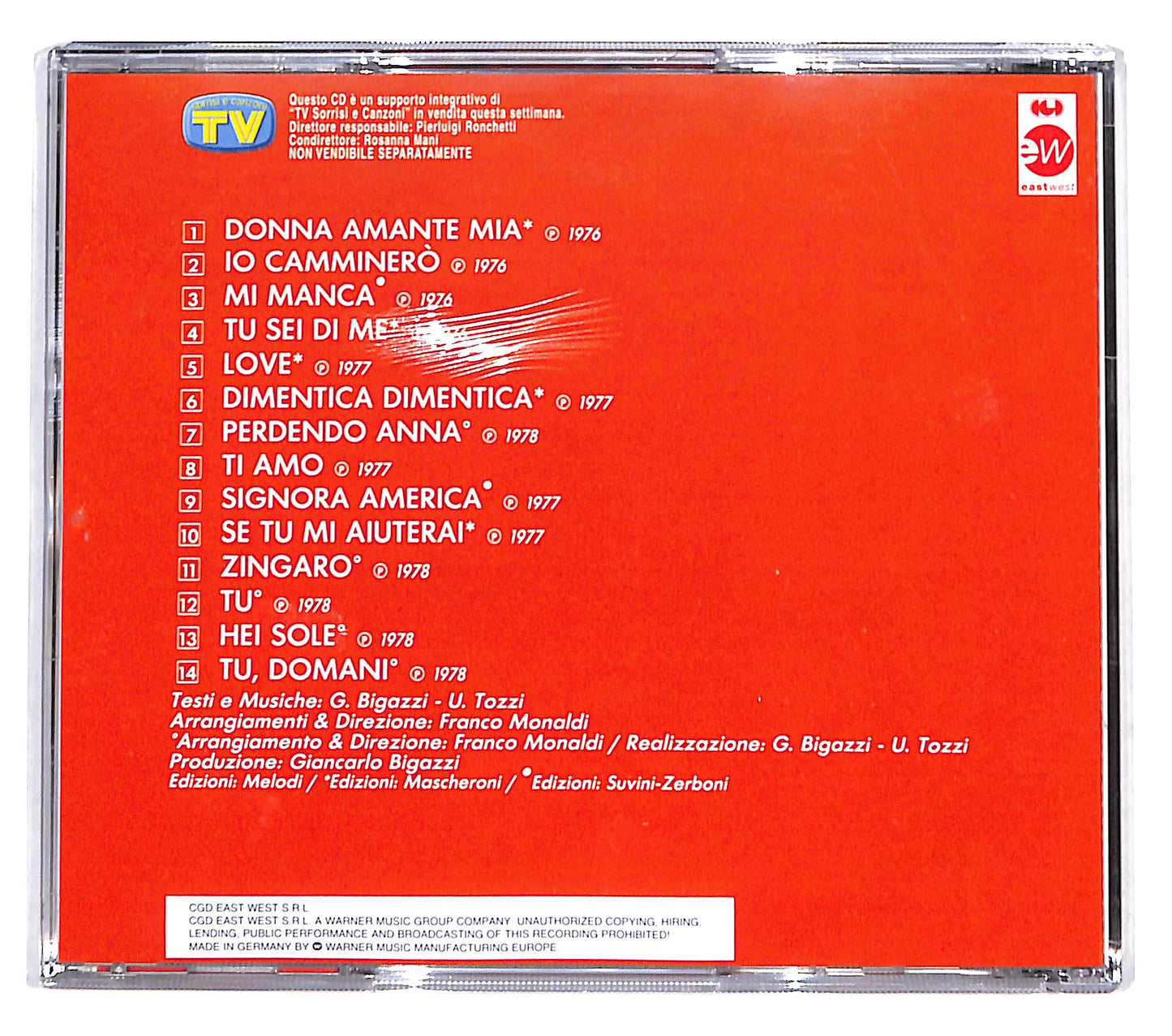 EBOND Umberto Tozzi - Ti Amo CD CD139322