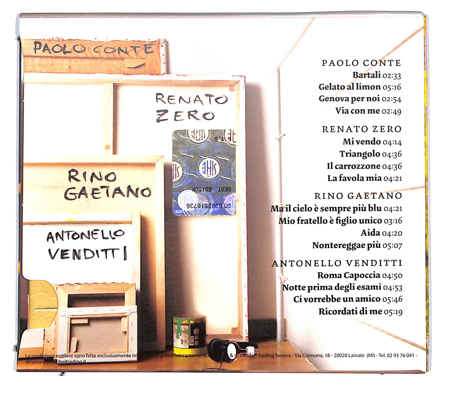 EBOND Various - Cantautori - Conte Zero Gaetano Venditti 6 DIGIPACK CD CD139323
