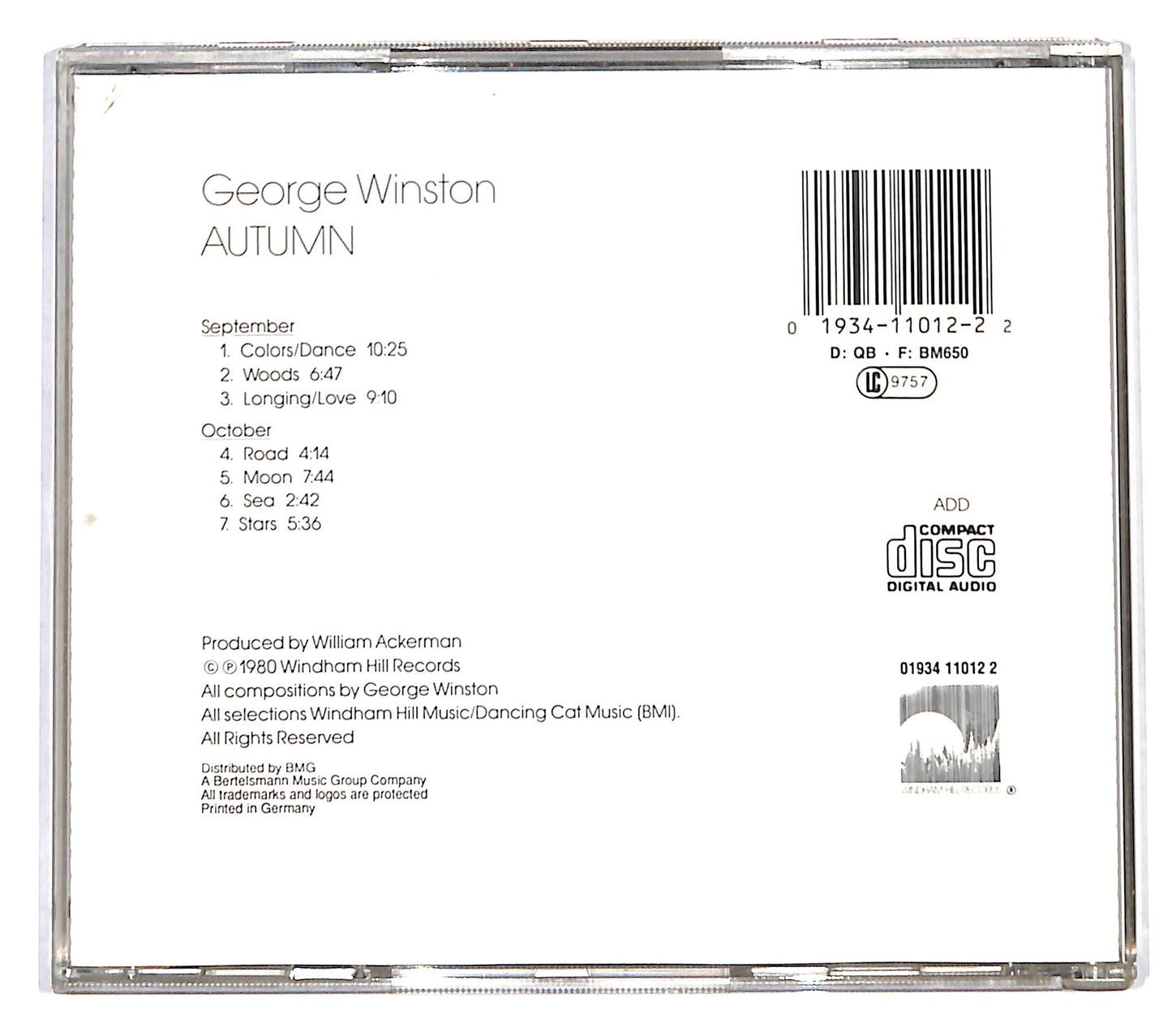 EBOND George Winston - Autumn CD CD139335